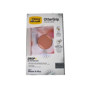 OtterBox OtterGrip SYMMETRY SERIES Case for iPhone 14 Plus - Peaches (Orange)